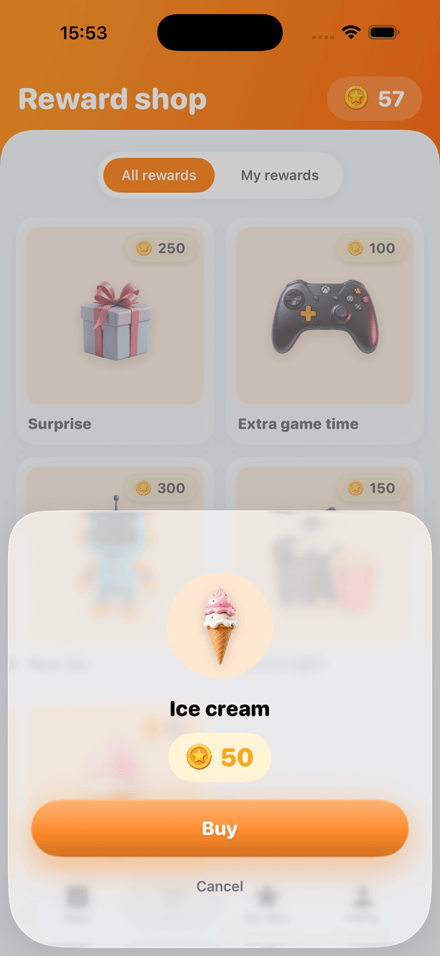 Reward shop